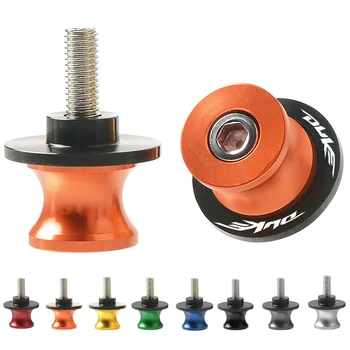 

Motorcycles Swingarm Sliders Spools 10mm CNC Aluminum Swing arm Stands Screws Cover For KTM DUKE 125 Duke 200 Duke 390 2012-2015