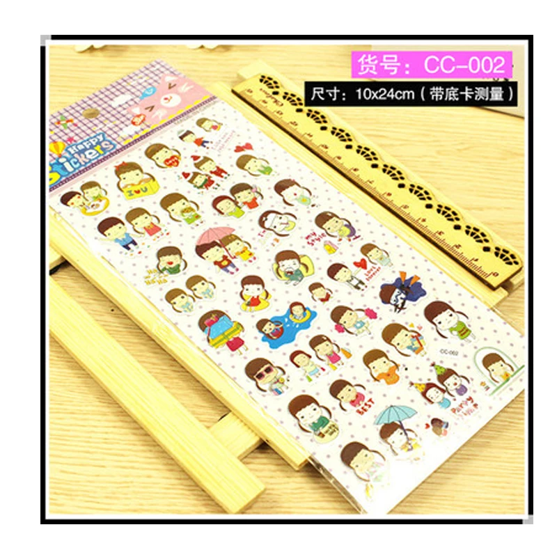 61 sheets Stickers on laptop kawaii cartoon Stickers Emoji diary sticker kids gift toys autocollant enfant children pegatinas