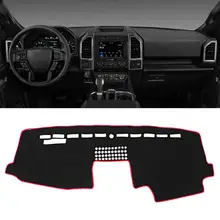 Car Dash Cover Dashboard Mat Dashmat Sun Shade Non-slip Pad Fit for Ford F150- Polyester Car Styling