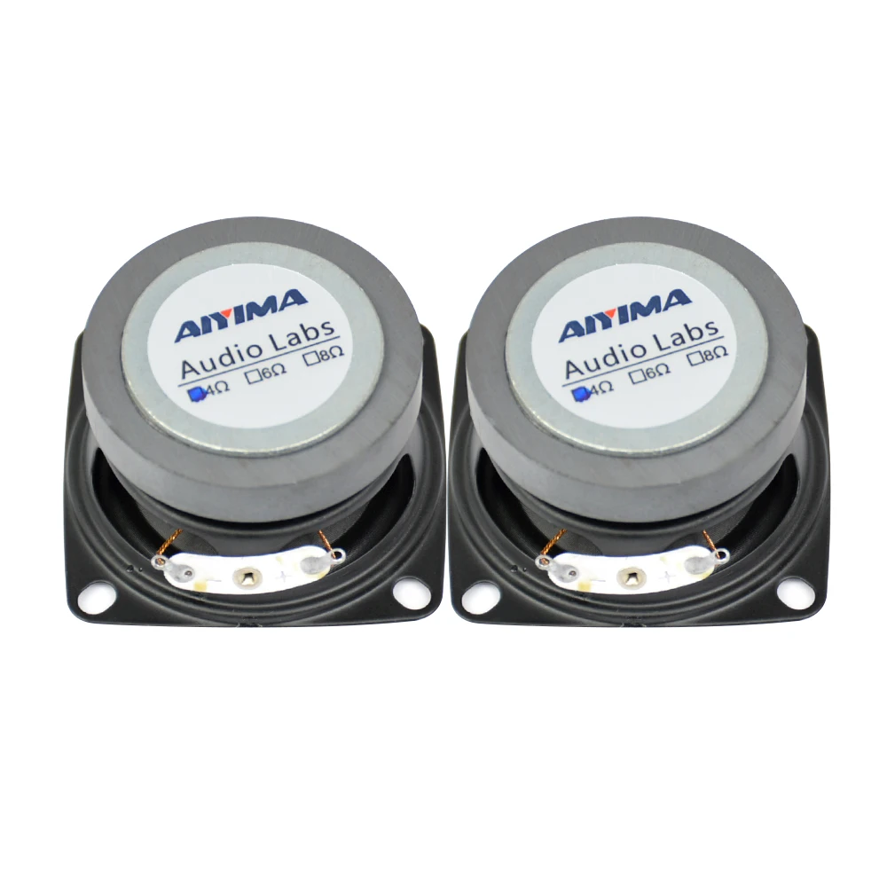 AIYIMA 2 шт. 2 дюйма 52 мм полный спектр динамик s 4 Ом 5 Вт аудио портативный динамик DIY мини мультимедиа аудио динамик