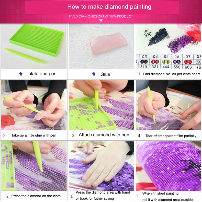 flower diamond painting M11