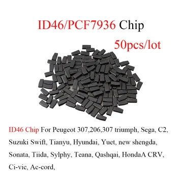 

50pcs/lot Auta Remote Car key ID46 Chip Transponder Chip Blank PCF7936AS PCF7936 ID46 Chip For peugeot for Citroen For Honda