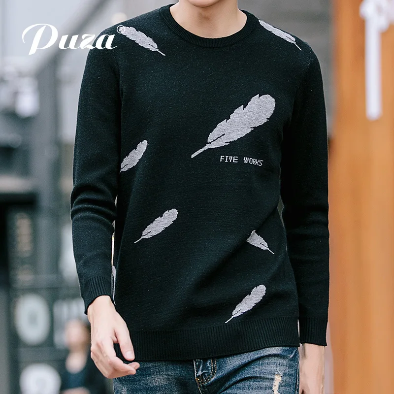 PUZA new autumn winter fashion font b men b font font b sweater b font casual
