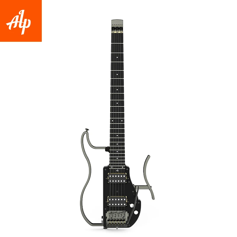 ALP безголовая дорожная электрогитара двойной хамбакер ADS-201H Ebony finger board Складная гитара