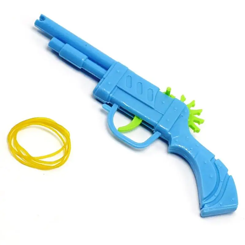 Пластик пистолет с резиновой лентой литые игрушки весело ручной стрельба из пистолета игрушка для сумка для занятий спортом на открытом