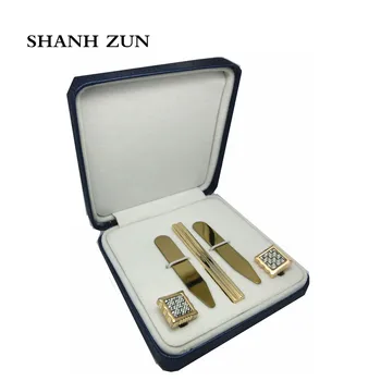 

SHANH ZUN Top Quality Stainless Steel Men's Collar Stays Box Set for Dress Shirts