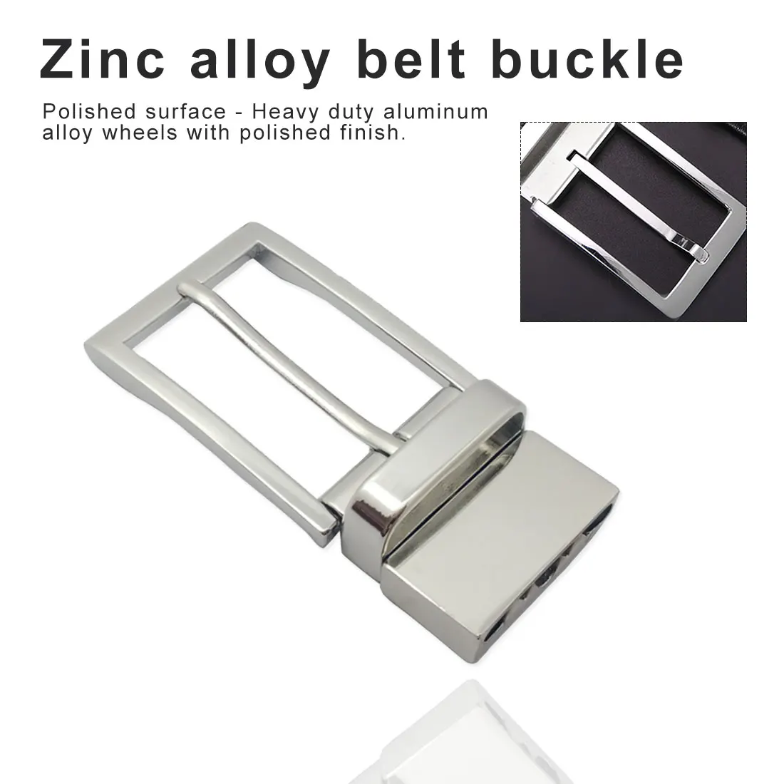 

1pcs Solid Brushed Metal Belt Buckles Fashion Men Women 40mm Pin Buckle For 84*41 mm Belts DIY Leather Craft Jeans Accessories