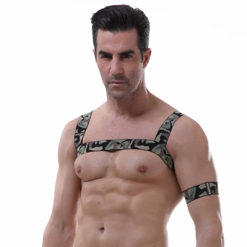 

Mens Adult Sexy Adjustable Chest Half Harness Belts Male Adults Sexy Outside Bondage Costume Party Belts( No armband)