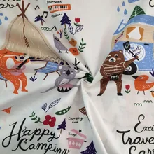 Скандинавский ветер мультфильм лиса Пикник хлопок саржа детская палатка шторы ручной работы Тильда ШИК DIY для шитья одежды ручной работы ткани