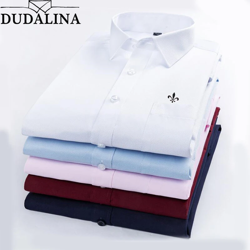 

Dudalina Camisa Male Shirts 2019 Long Sleeve Men Shirt Brand Clothing Casual Slim Fit Camisa Social Masculina Chemise Homme