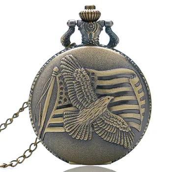 

Unisex Animal Eagle Pattern Quartz Pocket Watch for Men Women Vintage Owl Nursing Clock For Male Female Gifts Relogio Feminino