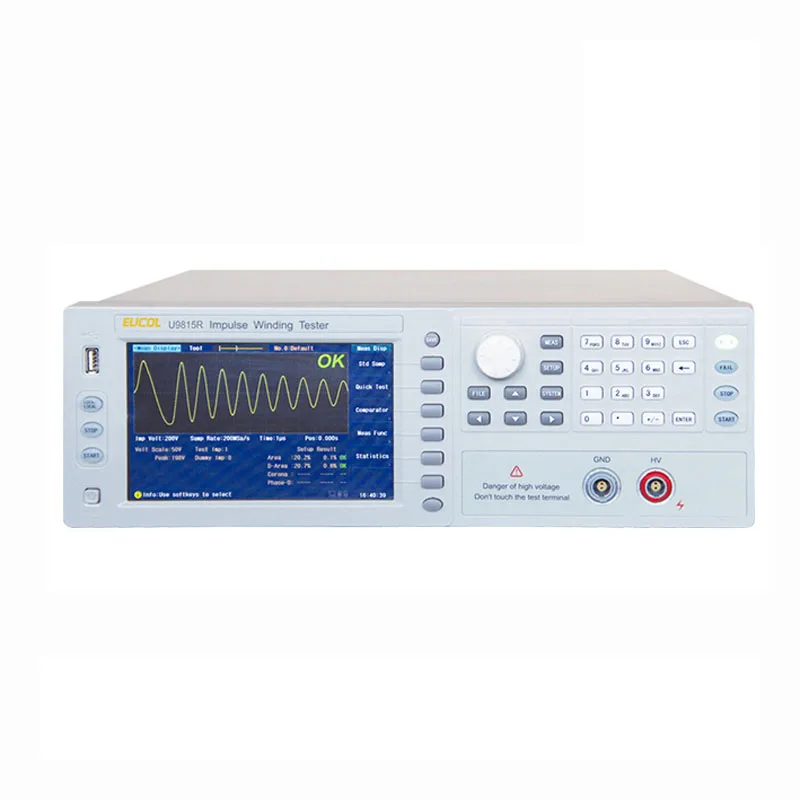 

U9815R High Performance Motor stator tester impulse winding tester Layer short/ DC resistance two-in-one