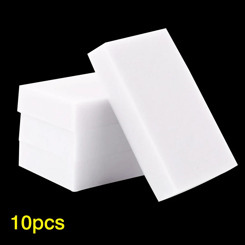 10pcs 10/20 шт. спонж стиратель, Кухня Тряпки Для Вытирания пыли, салфетки дома принадлежность для чистки микрофибры для чистки посуды меламиновая губка для мытья нано 10*6*2 см - Цвет: 10pcs