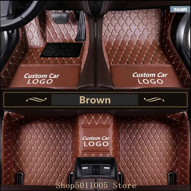 Custom Logo car floor mats for Mercedes Benz A C CLA E class W169 W176