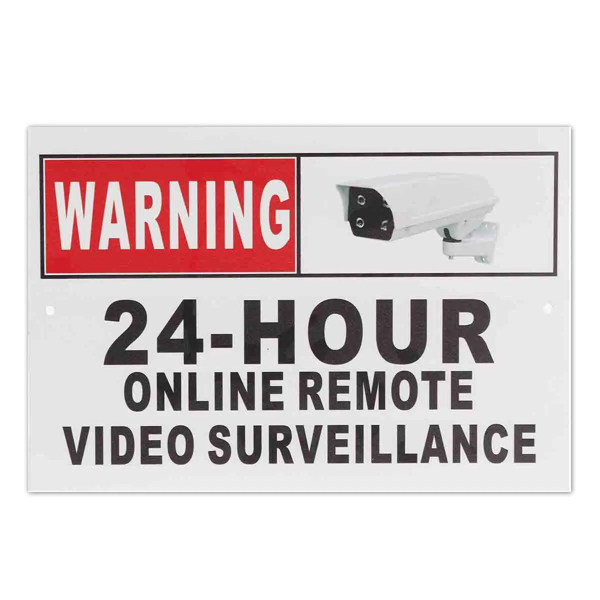 

24 Hour Online Remote Video Surveillance Security CCTV Camera Metal Sign Decal