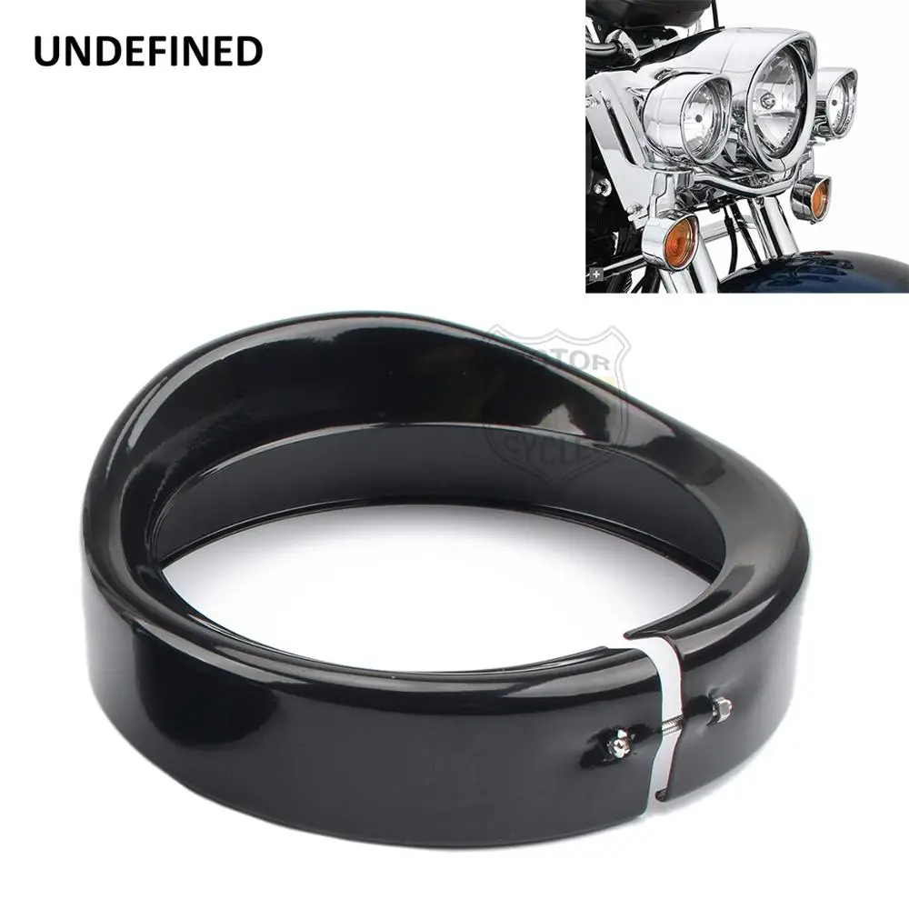 

7 Inch Motorcycle Headlight Headlamp Trim Ring 4.5 Inch Fog Light Bezel Visor Cover For Harley Touring Road King Electra Glide