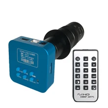 Для ремонта смартфона 20MP 1080 P 60FPS HDMI USB TF карта выход промышленный цифровой микроскоп видеокамера+ 180X 300X c-крепление объектива