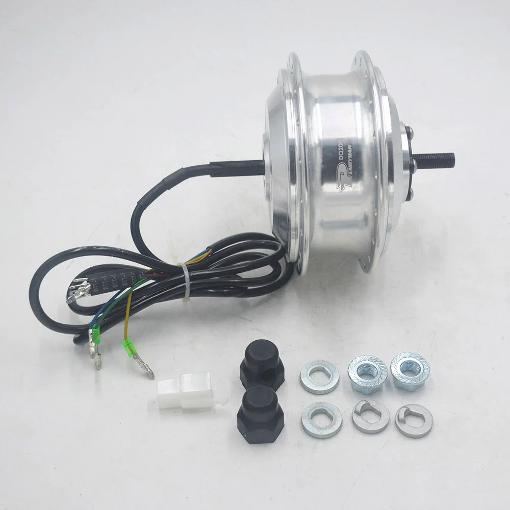 Discount 36V 250W electric bicycle hub motor High Speed Brushless Gear Hub Motor e-bike engine motor Front Wheel Drive DQ100 0