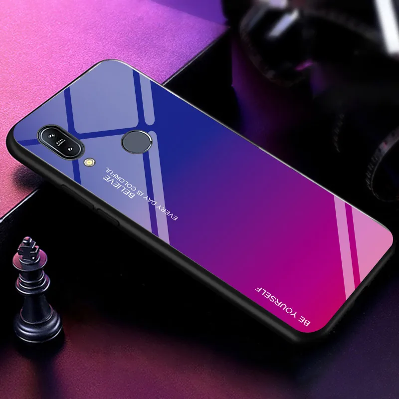 

Case For Asus Zenfone Max Pro (M2) ZB631KL Max Pro (M1) ZB601KL ZB602K Gradient Tempered Glass For Asus Zenfone Max (M2) ZB633KL