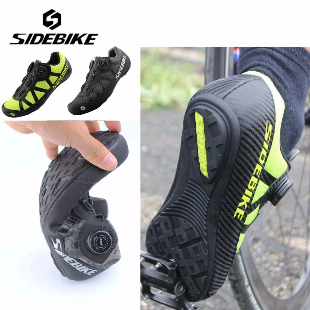 SIDEBIKE 2019 nuevos zapatos zapatillas de ciclismo de carretera al aire libre zapatos de carretera profesionales zapatos antideslizantes de bicicleta sin bloqueo hombre Zapatos de bicicleta