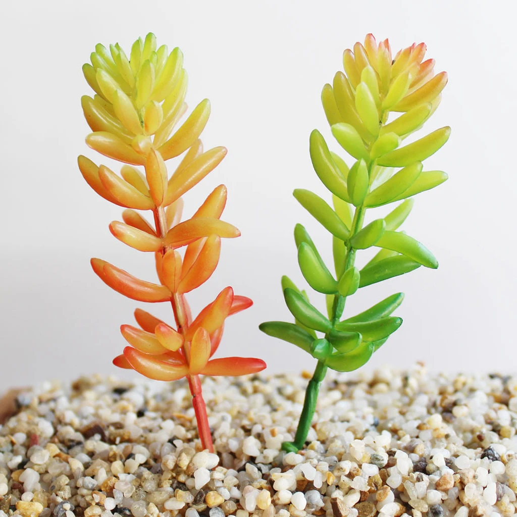 Mini Simulation Succulent Artificial Plants Tabletop Decor for Home Garden Cafe House Ornament Shop Window Display Photo Props