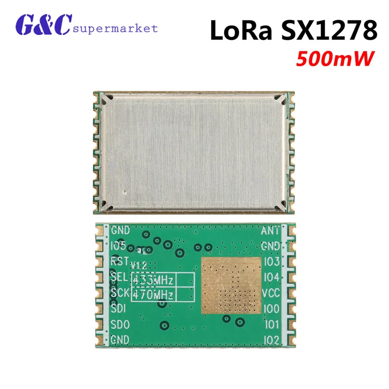 

LoRa SX1278PA 433/470MHz 500mW Wireless Transceiver Module for Arduino