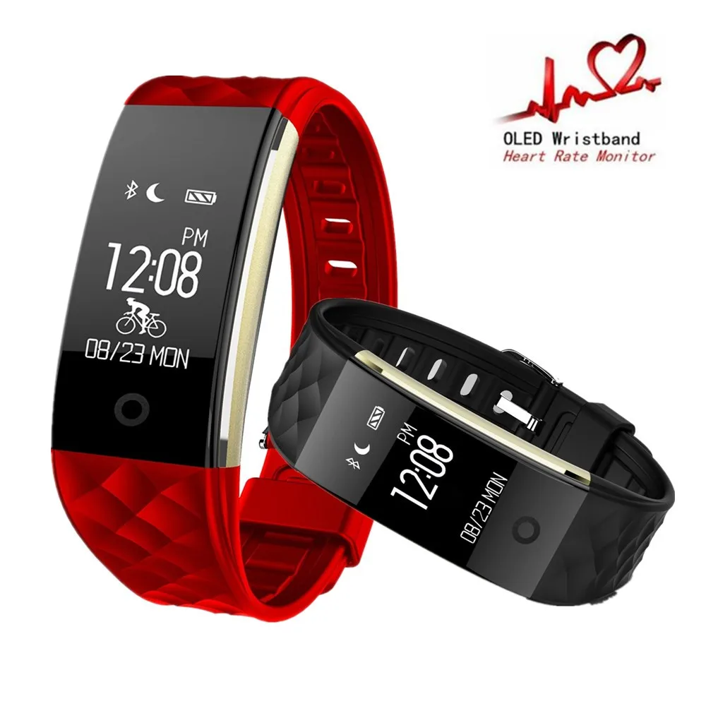Original S2 Smart Wristband Pedometer Sport Fitness Tracker Smart Bracelet Heart Rate Monitor