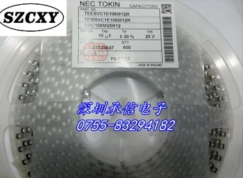 

Free Shipping TEESVC1E106M12R 6032 10UF 25V SMD NewTantalum capacitor 500/REEL