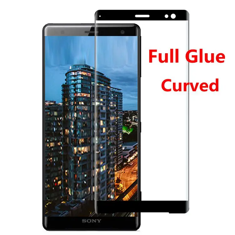 

2PCS 3D Curved Full Glue Tempered Glass For Sony Xperia XZ3 Full screen Cover Screen Protector Film For Sony Xperia XZ3