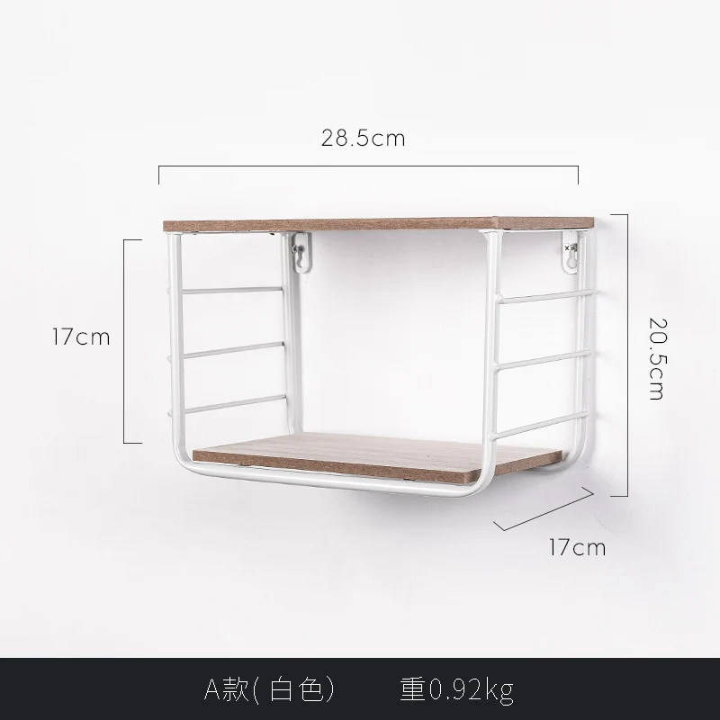 Промышленный декор, декоративный держатель для ключей, настенная полка, украшение Метопа, органайзер, стеллаж для хранения, Etagere - Цвет: S (white)