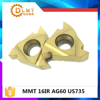 

20pcs MMT 16IR AG60 AG55 US735 Thread Turning Tools Carbide inserts Cutting Tool CNC Tools Lathe cutter tools 16IRAG60