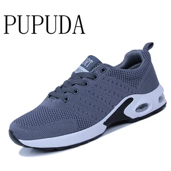 

PUPUDA Mesh Casual Shoes Men Breathable Running Sport Sneakers Men Comfy Trend Basketball Shoes Male Outdoor Brand Chunky Shoes