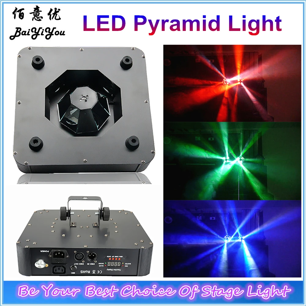 Us 151 05 5 Off 1pc Lot Christmas Disco Club Kvt Colorful Dynamic Beam Led Pyramid Stage Light Led Lotus Lantern Effect Ceiling Light In Stage