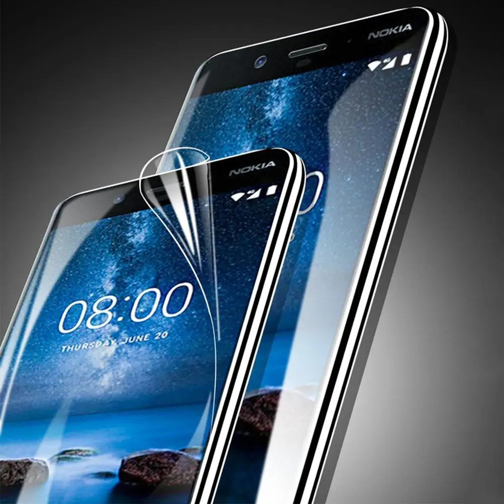 Гидрогелевая Защитная пленка для Nokia 6 1 7 Plus 8 2 9 X5 5 3 1|Защитные стёкла и плёнки| |