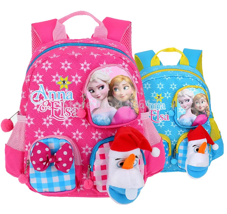 Kids Preschool School Toddler Mini Backpack Plush Soft Bag Frozen Anna and Elsa
