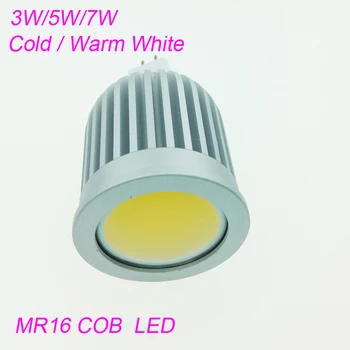 買取 高電力3ワット5ワット7ワットledスポットライト調光対応e27/e14/gu10 Cobスポットライトランプ電球mr16 12ボルト暖かい冷たい白ac85-265v電球ランプ