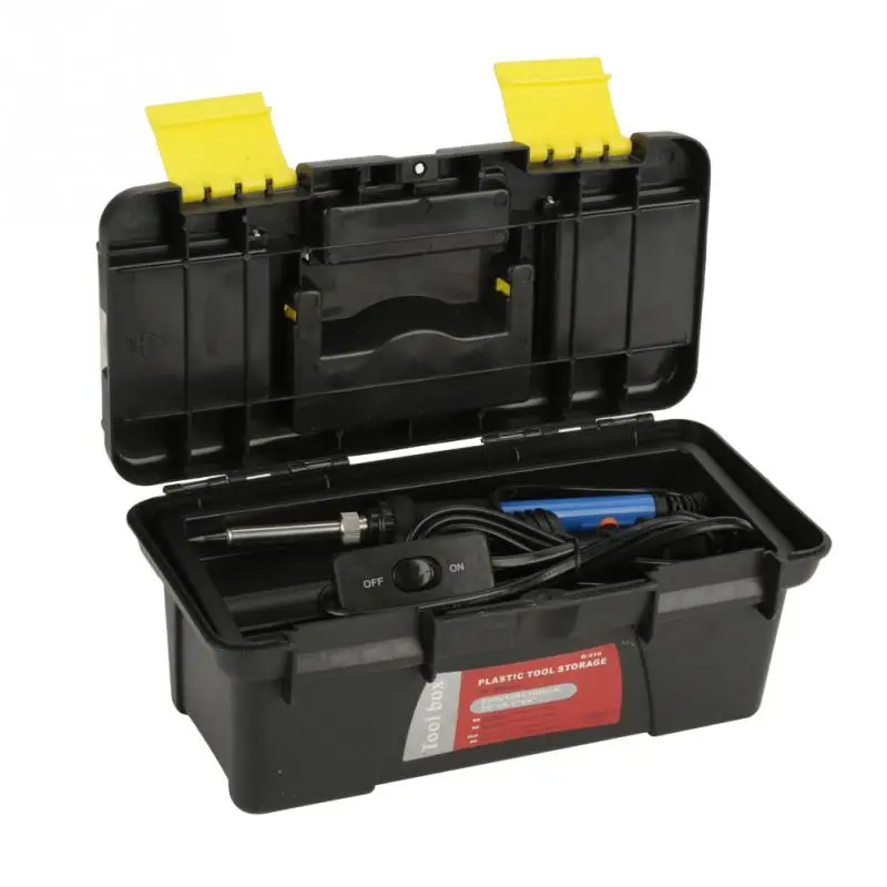1 Set 60W Electric Soldering Iron Set Adjustable Temperature Electric Soldering Iron Combination Set Welding Tool Kit 1 Set 60W Electric Soldering Iron Set Adjustable Temperature Electric Soldering Iron Combination Set Welding Tool Kit