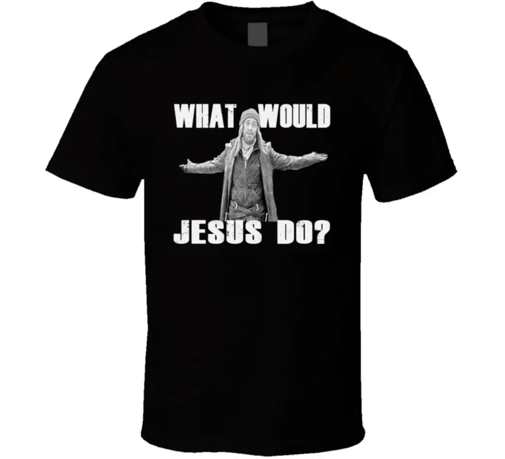 What Would Jesus Do Paul 'Jesus' Monroe Walking Dead TV Series Fan T Shirt Cool Casual pride t shirt men Unisex Fashion tshirt |