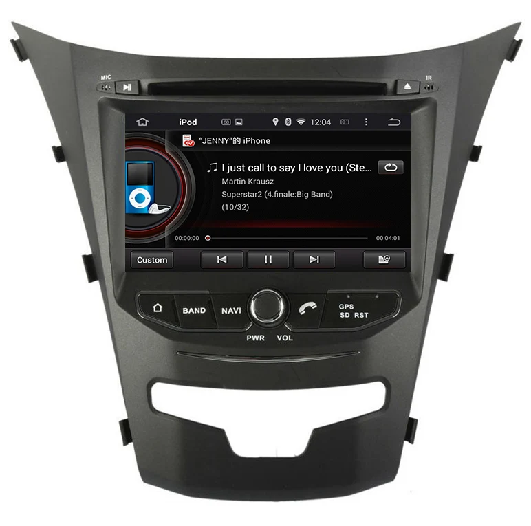 Flash Deal Quad Core RAM 2GB  Android 8.1 Car DVD PC For SsangYong Korando 2014 New Actyon with GPS Navigation Bluetooth Radio Stereo 4
