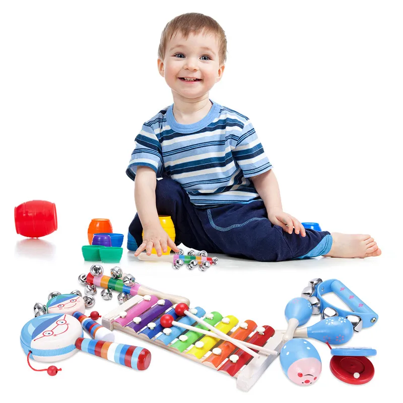 wooden music set for toddlers