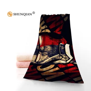 

Custom 35x75cm 70x140cm Towels Facecloth Bath Towel iron man Bamboo Fiber Washcloth Quick drying Sports Towel