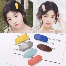 1 шт женский ребенка шпилька детские аксессуары для волос; кожаные головные уборы BB клип ювелирные сторона клип заколка для волос карты G0503