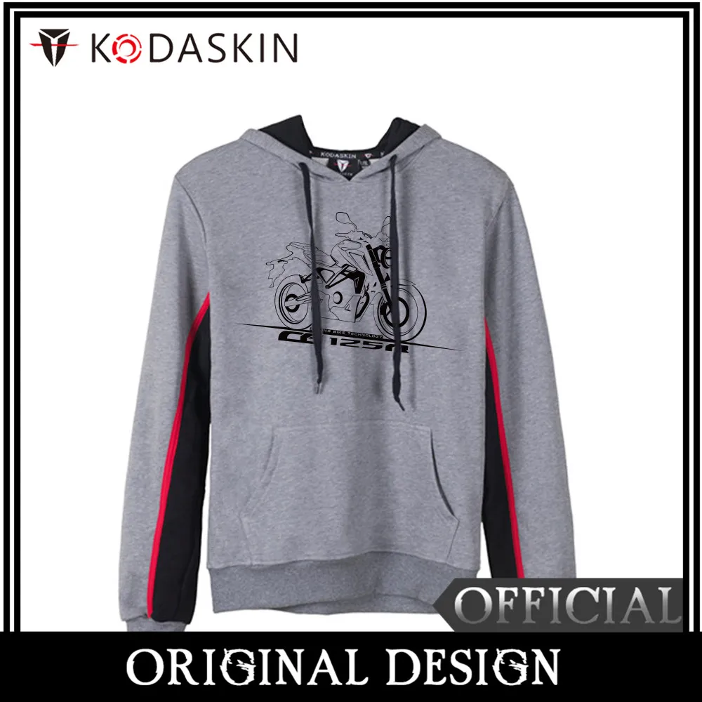 

KODASKIN Original Men Cotton Round Neck Casual Motorcycle Printing Sweatershirt Hoodies Sweater for CB125R