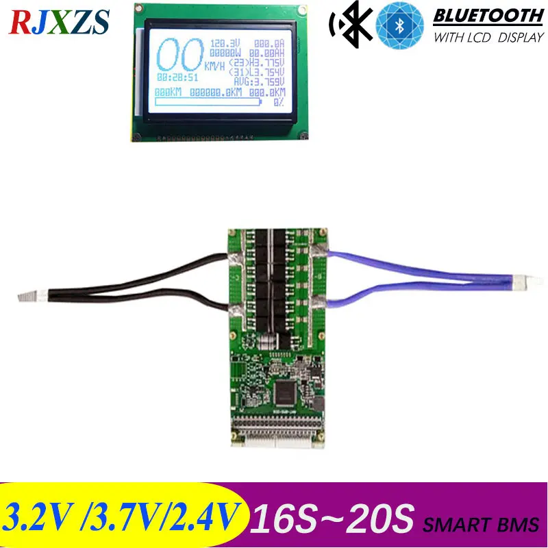 17 S до 20 50A/100A 2019 Новый DIY Lifepo4 литий ионный смарт BMS pcm с android Bluetooth app программным