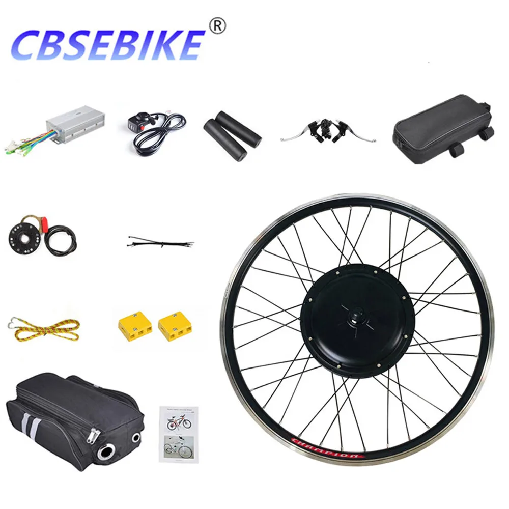 CBSEBIKE Ebike, комплект передних колес, высокая скорость преобразования 36v250w 36v500w 48v500w 48v1000w, 24 дюйма, QB01-24