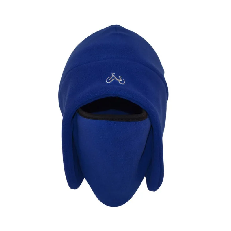 Походная кемпинговая Теплая Флисовая шапка с капюшоном для шеи, зимняя спортивная маска для лица для мужчин, велосипедный шлем, шапочки в масках, Новинка - Цвет: Синий