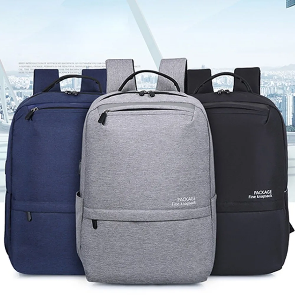 

Fashion man laptop backpack usb charging computer backpacks casual style bags large male business travel bag backpack for xiaomi
