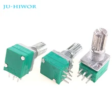 5 шт. RK097G 6Pin дуплексный потенциометр герметичный Регулируемое сопротивление 5K 10K 20K 50K 100K 500K Ом для усилителя динамика