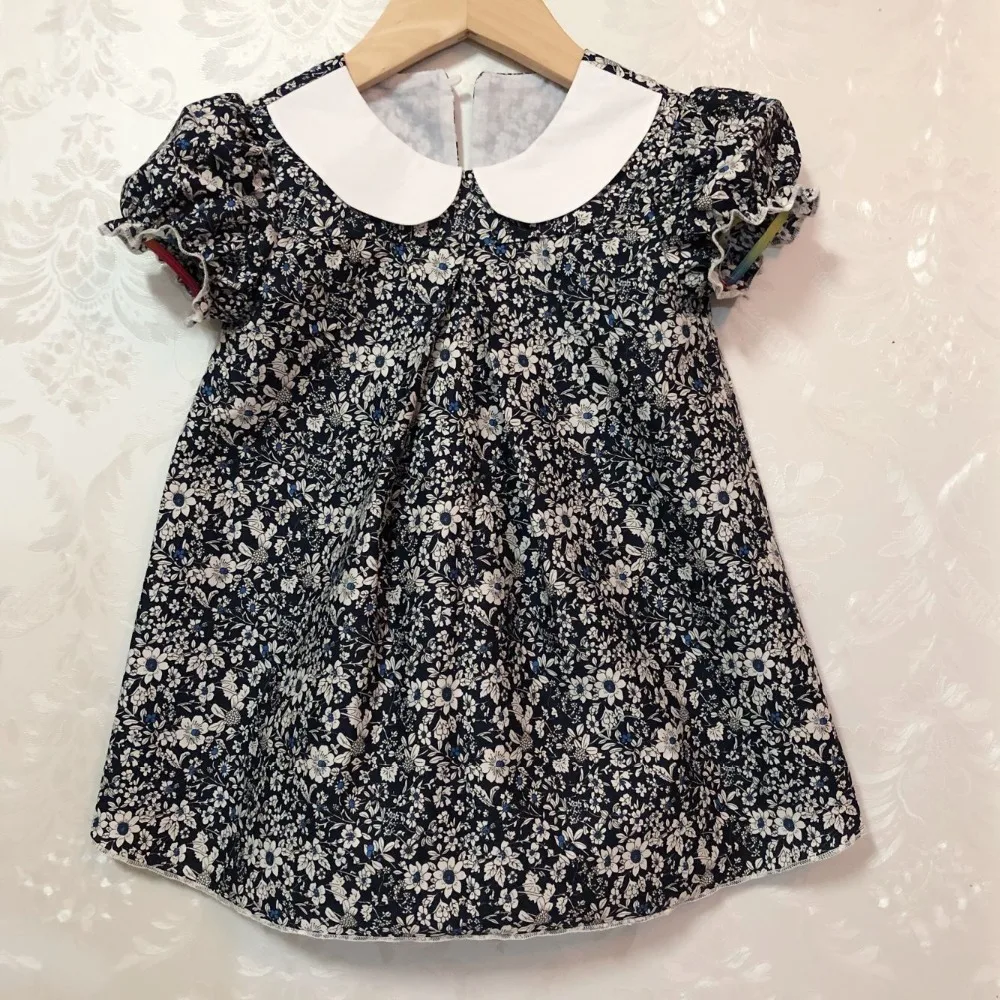 

spring summer new girl floral dress A-line design children princess dresses