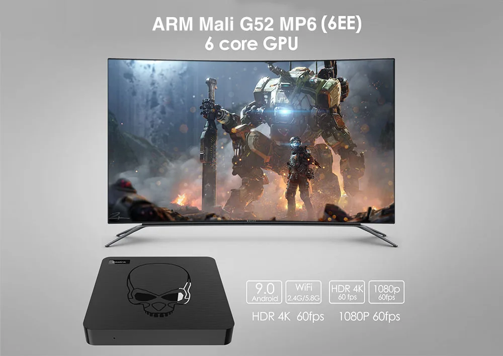 Beelink GT-King Smart Android tv Box Android 9,0 Amlogic S922X 4 Гб 64 Гб 2,4G Голосовое управление 5,8G WiFi 1000 Мбит/с LAN телеприставка